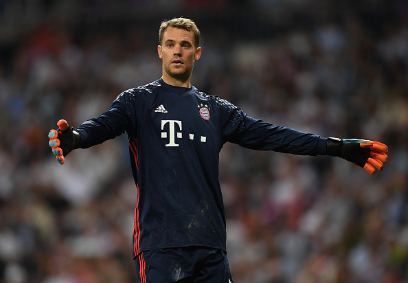 O alemão nº 1 do goleiro Neuer retorna